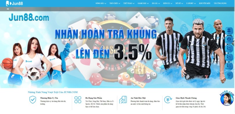 Tổng hợp khuyến mãi nạp tiền hot nhất tại Jun88 5 Khuyến mãi khi nạp tiền lần đầu